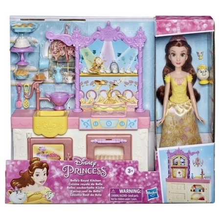 Lalka Księżniczka Bella kuchnia + akcesoria Disney
